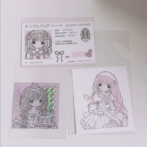 [일괄] 밀키하트 특전 크리미나 아이디 카드 학생증 스티커