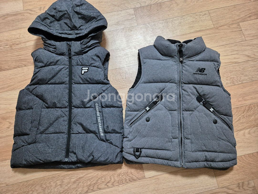 뉴발란스키즈 휠라키즈 패딩조끼 130--0