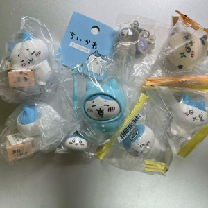 하치와레 탁상 시계 메지루시 파자마 키링 피규어 랏코