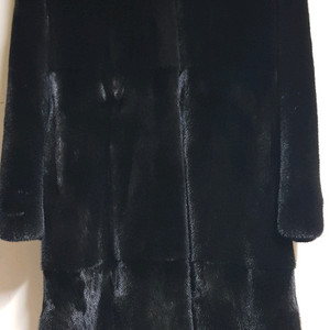 성진모피 블랙그라마 휘메일 풀후드 롱밍크코트