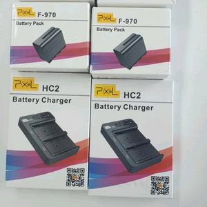 소니 배터리 호환용 새제품 NP-F970 배터리 및 충전기 2팩 Pixel 제품