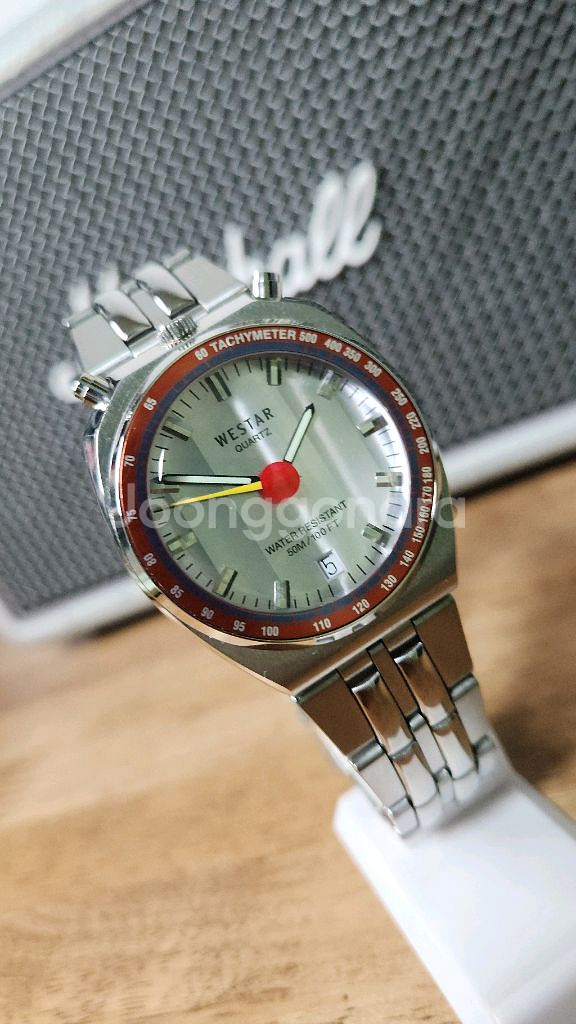 # westar 빈티지 레트로 불헤드 남성 명품시계 급처 / 스위스무브--2