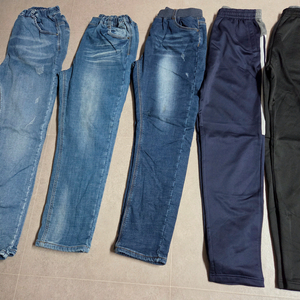 인디고뱅크 160 기모바지 5벌 일괄