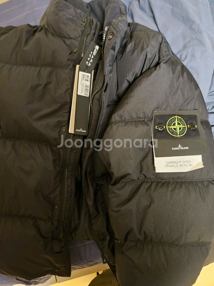 25fw 스톤아일랜드 크링클랩스 패딩 블랙 xl--0