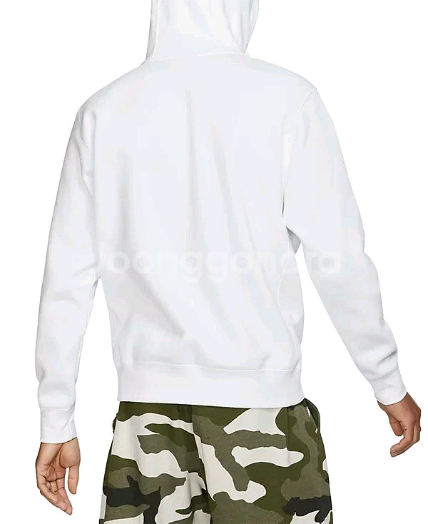 나이키 기모 플리스 풀오버 후드티--2