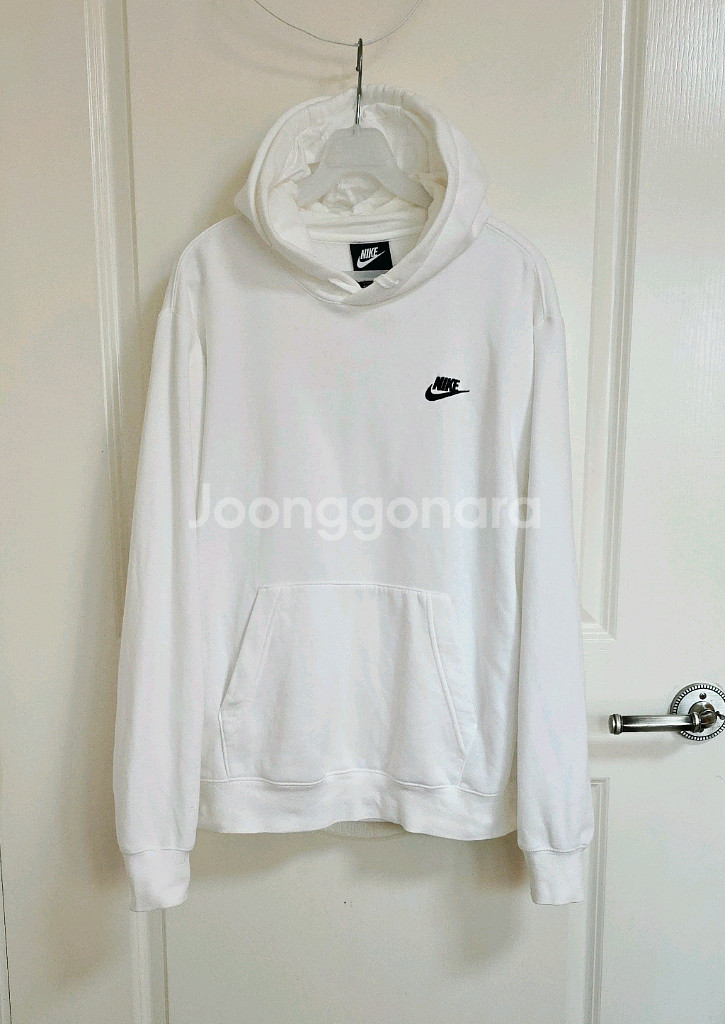 나이키 기모 플리스 풀오버 후드티--3