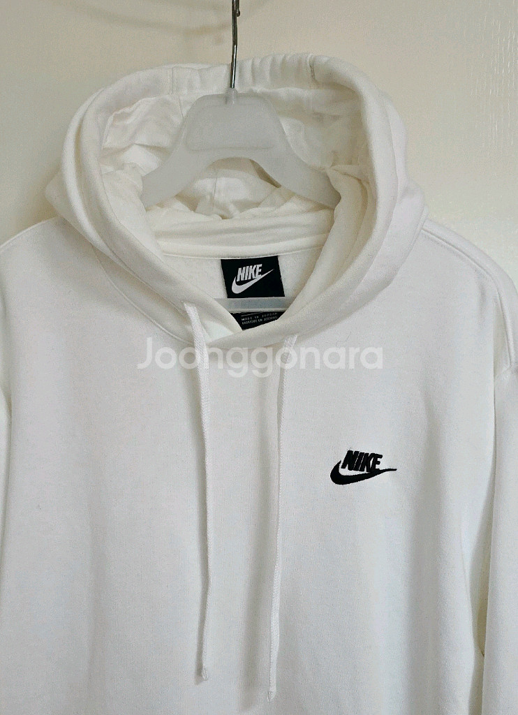 나이키 기모 플리스 풀오버 후드티--5