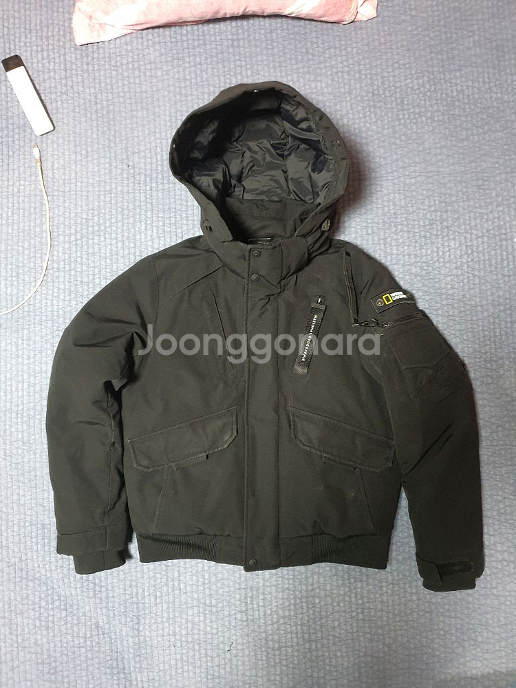 내셔널지오그래픽 숏패딩 타루가 RDS 덕 다운 점퍼 90-95사이즈 팔아요--0