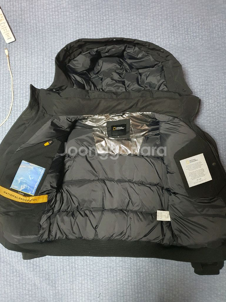 내셔널지오그래픽 숏패딩 타루가 RDS 덕 다운 점퍼 90-95사이즈 팔아요--4