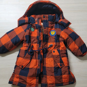 베베드피노 체크 롱패딩세트(조끼포함)