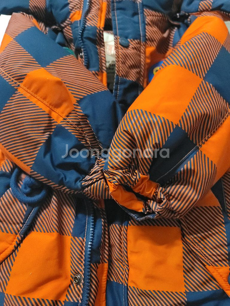 베베드피노 체크 롱패딩세트(조끼포함)--1