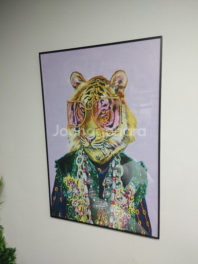 안테리어용 초대형 그림액자 대형액자 사자그림 팝니다--0