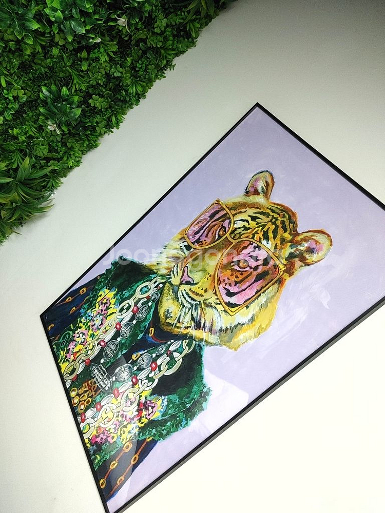 안테리어용 초대형 그림액자 대형액자 사자그림 팝니다--3