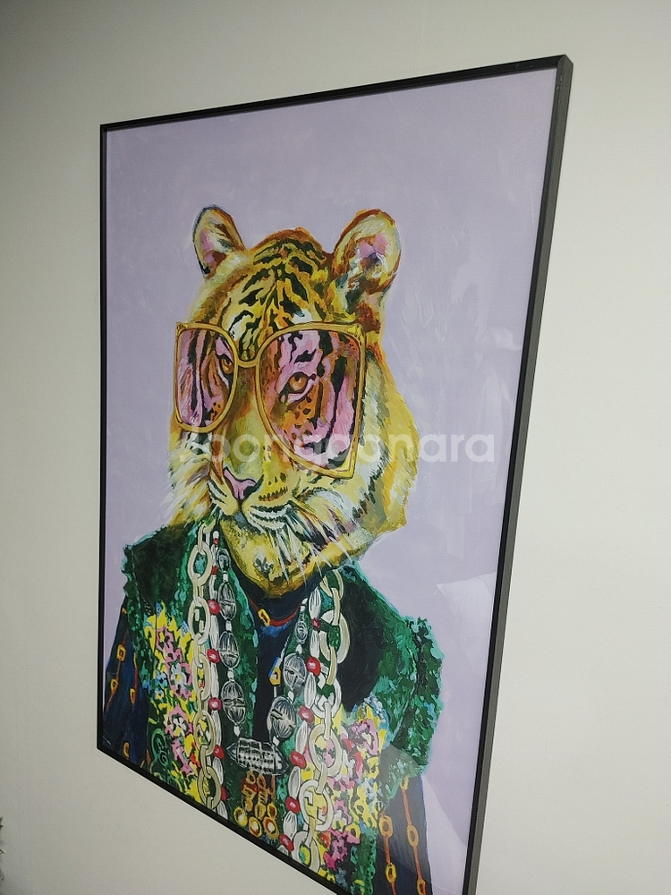 안테리어용 초대형 그림액자 대형액자 사자그림 팝니다--5