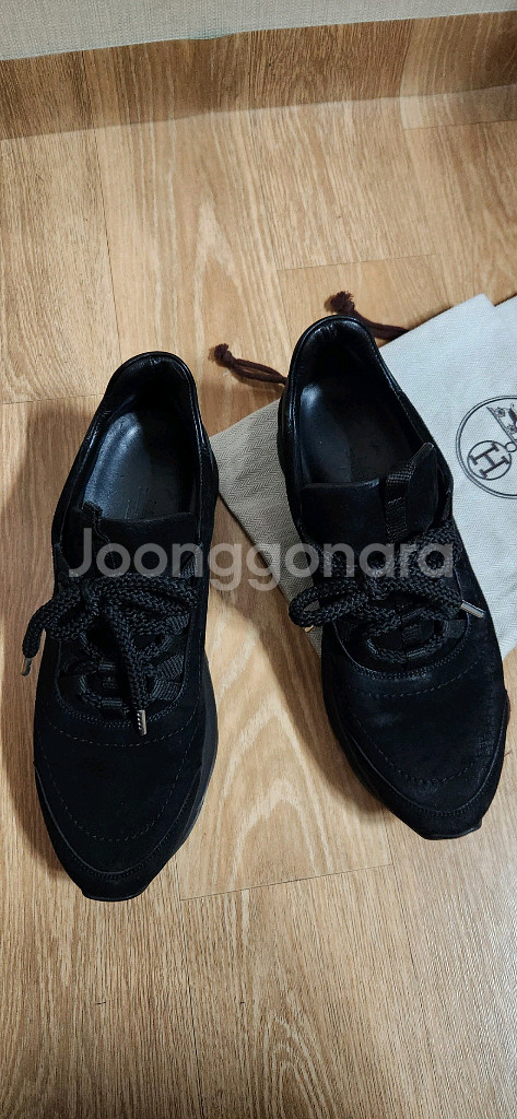 (240)에르메스신발 블랙 스웨이드 에르메스스니커즈--1