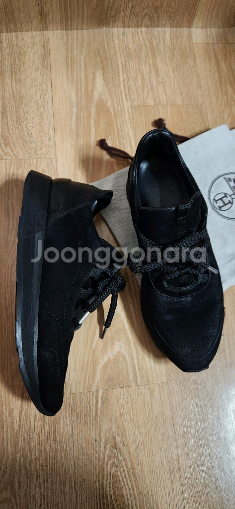 (240)에르메스신발 블랙 스웨이드 에르메스스니커즈--5