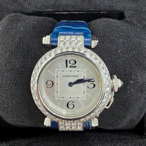 까르띠에 파샤 금통 다이아 시계 정품