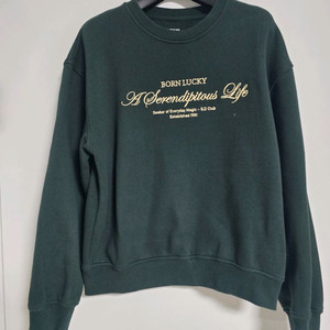 지오다노 기모 맨투맨 티셔츠 90사이즈 그린