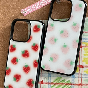 kute 딸기케이스 맥세이프 아이폰 16pro 핑크