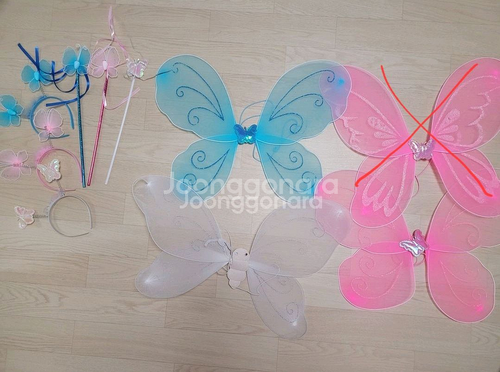 유아 어린이용 천사 요정 날개 이벤트 파티 용품 소품--0