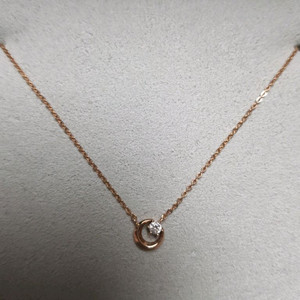 스톤헨지 14k금목걸이, 쁘띠 별달 목걸이