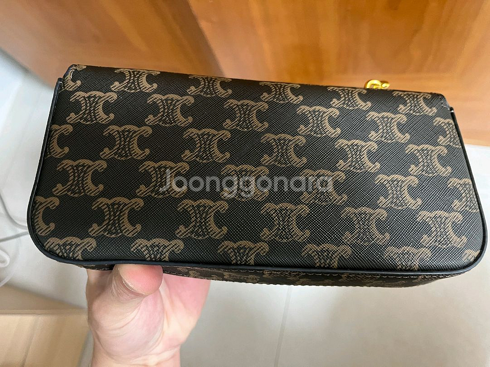 셀린느 트리오페 캔버스 숄더백(금장), 구성품o,새상품급, 네고O--3