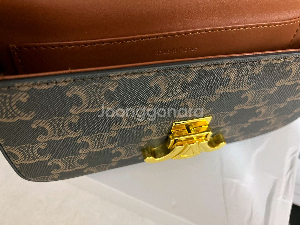 셀린느 트리오페 캔버스 숄더백(금장), 구성품o,새상품급, 네고O--6