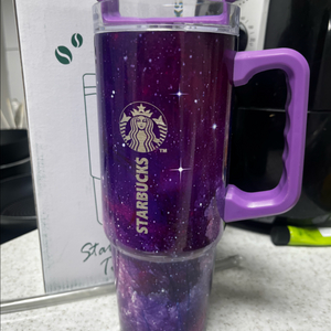 스타벅스 퍼플 스타 글로우 이펙트 텀블러