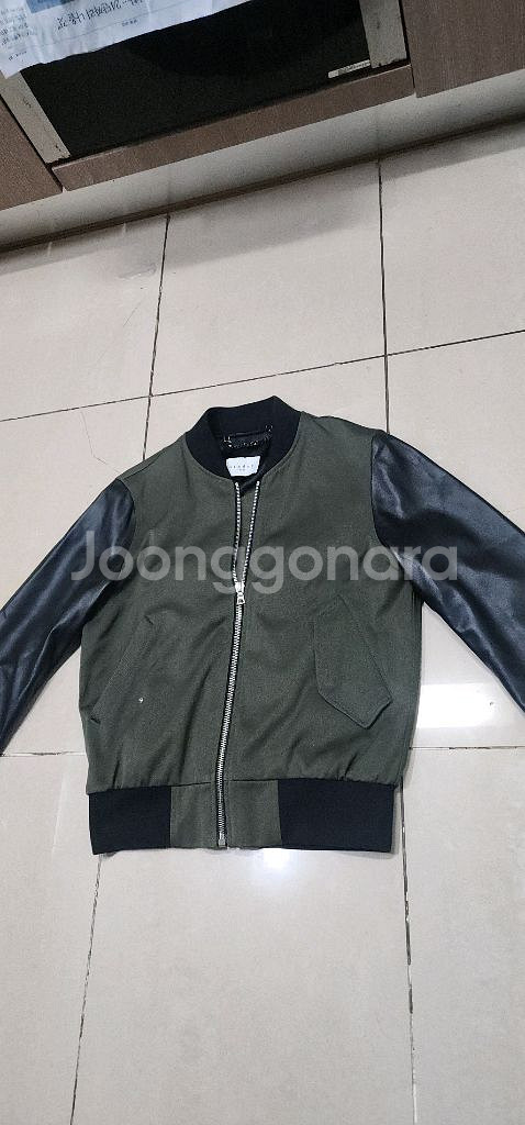 산드로 남자 양가죽 봄버자켓 95--0