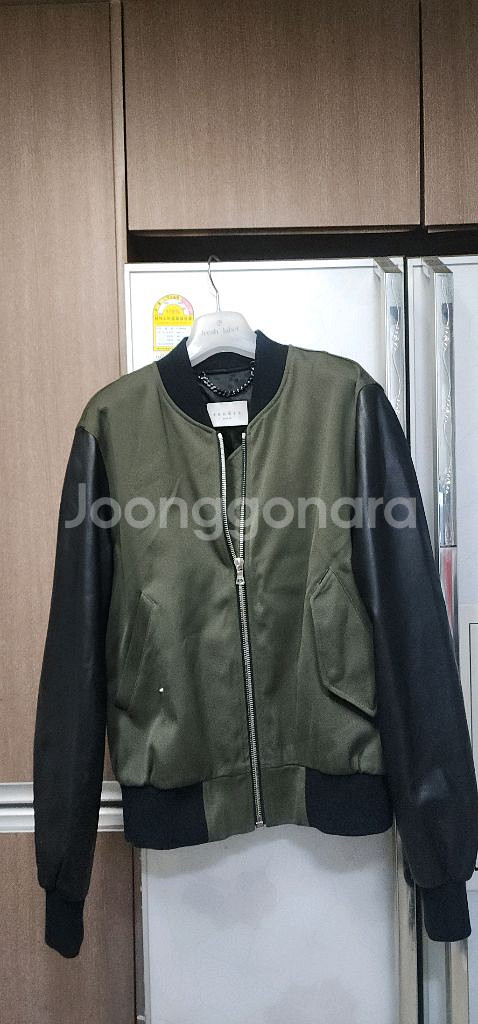 산드로 남자 양가죽 봄버자켓 95--4