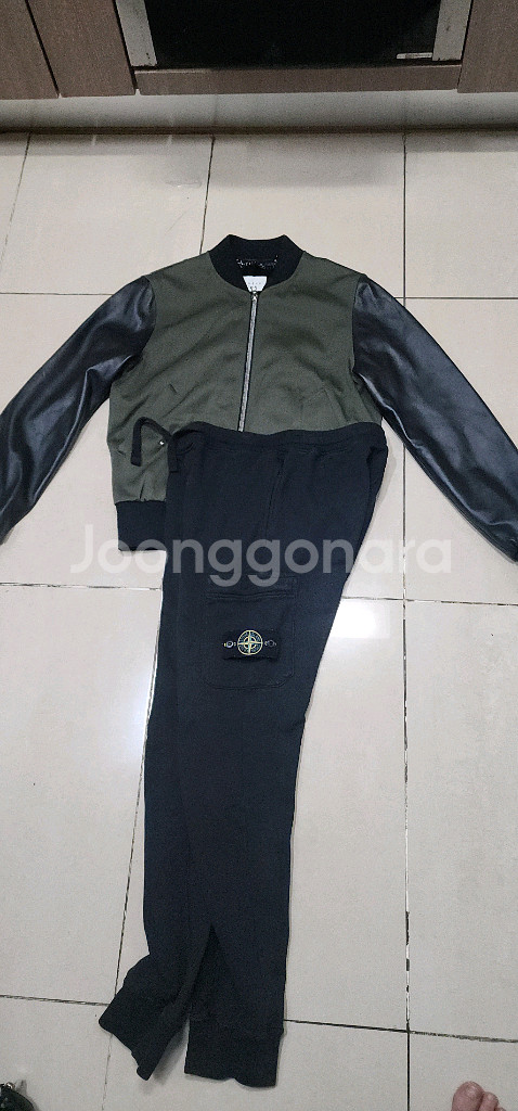 산드로 남자 양가죽 봄버자켓 95--2