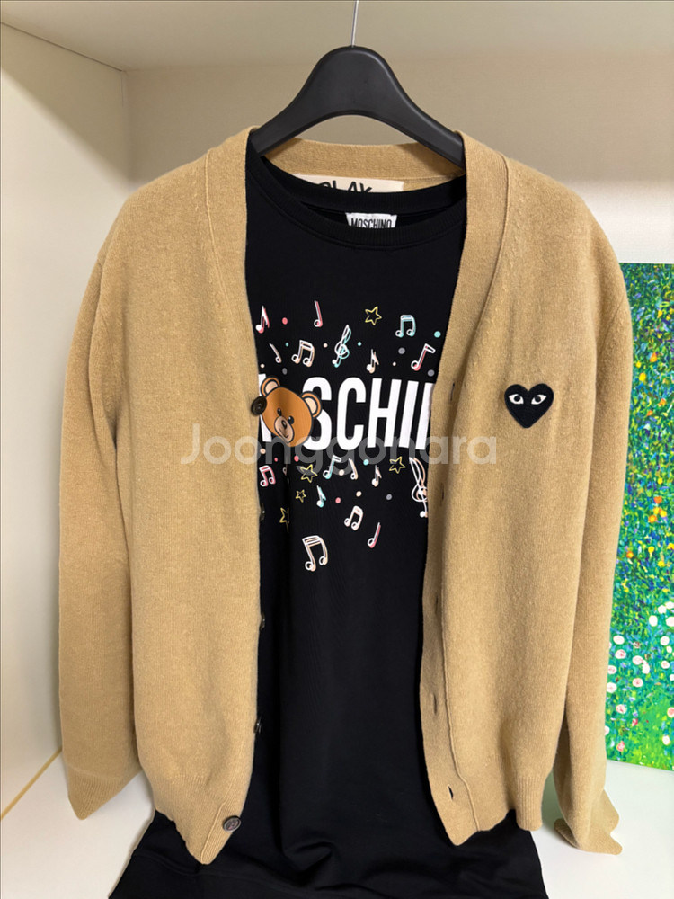 꼼데가르송 플레이 하트 가디건--0