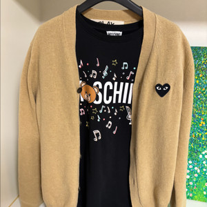 꼼데가르송 플레이 하트 가디건