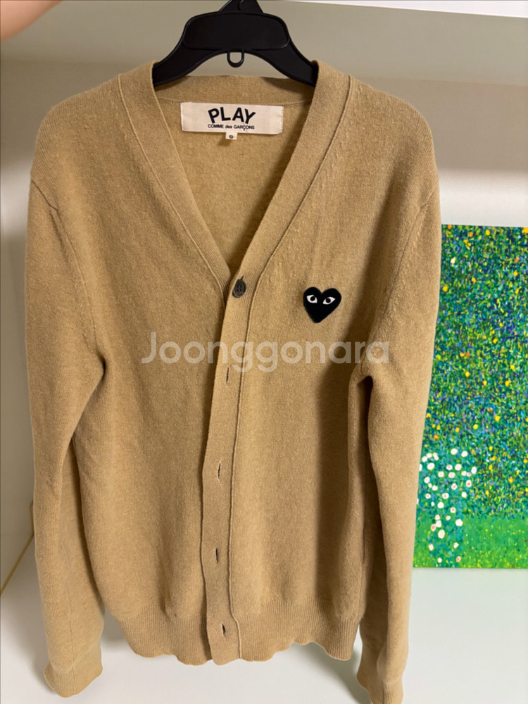 꼼데가르송 플레이 하트 가디건--1