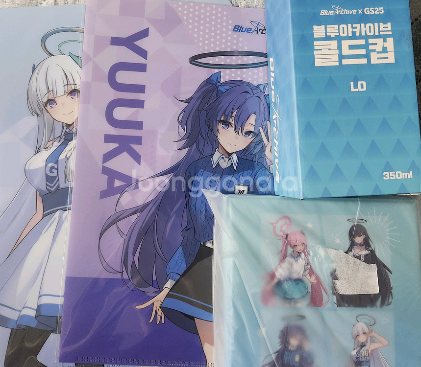 블루아카이브 Gs25콜라보 콜드컵,콜렉터북,L파일--0