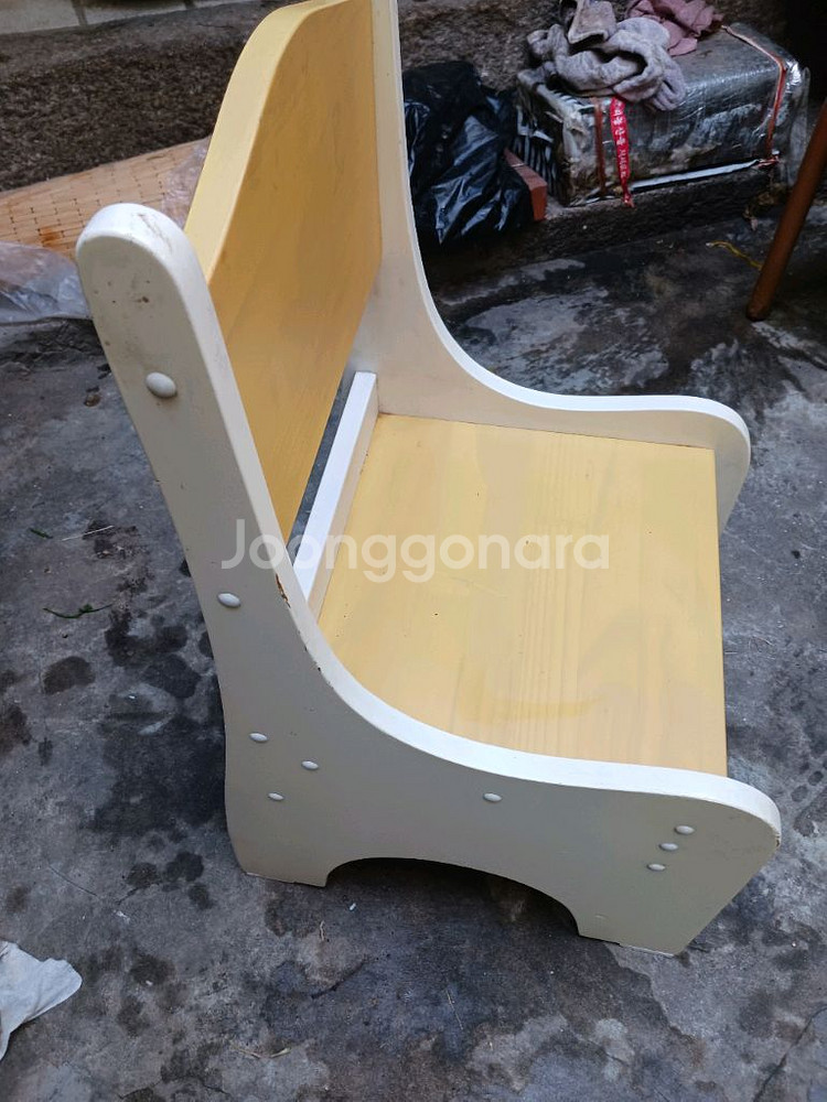 아이용 원목 책상 의자 세트 테이블과 의자2개--2