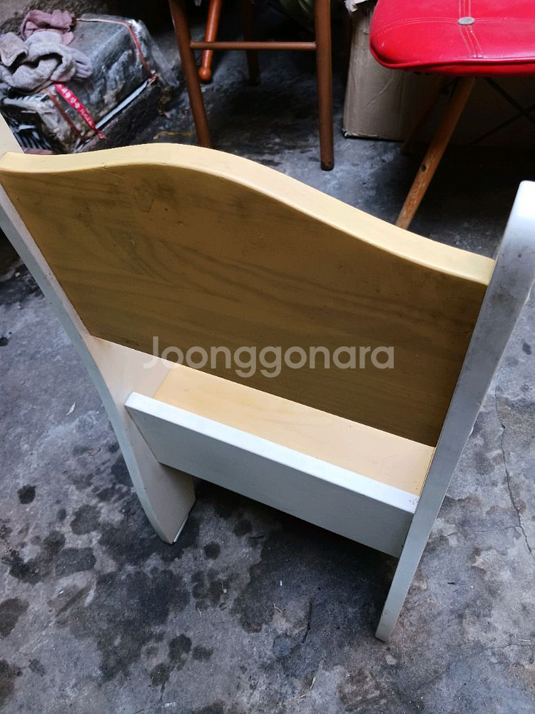 아이용 원목 책상 의자 세트 테이블과 의자2개--3