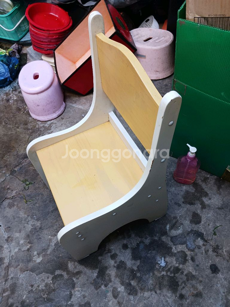 아이용 원목 책상 의자 세트 테이블과 의자2개--0