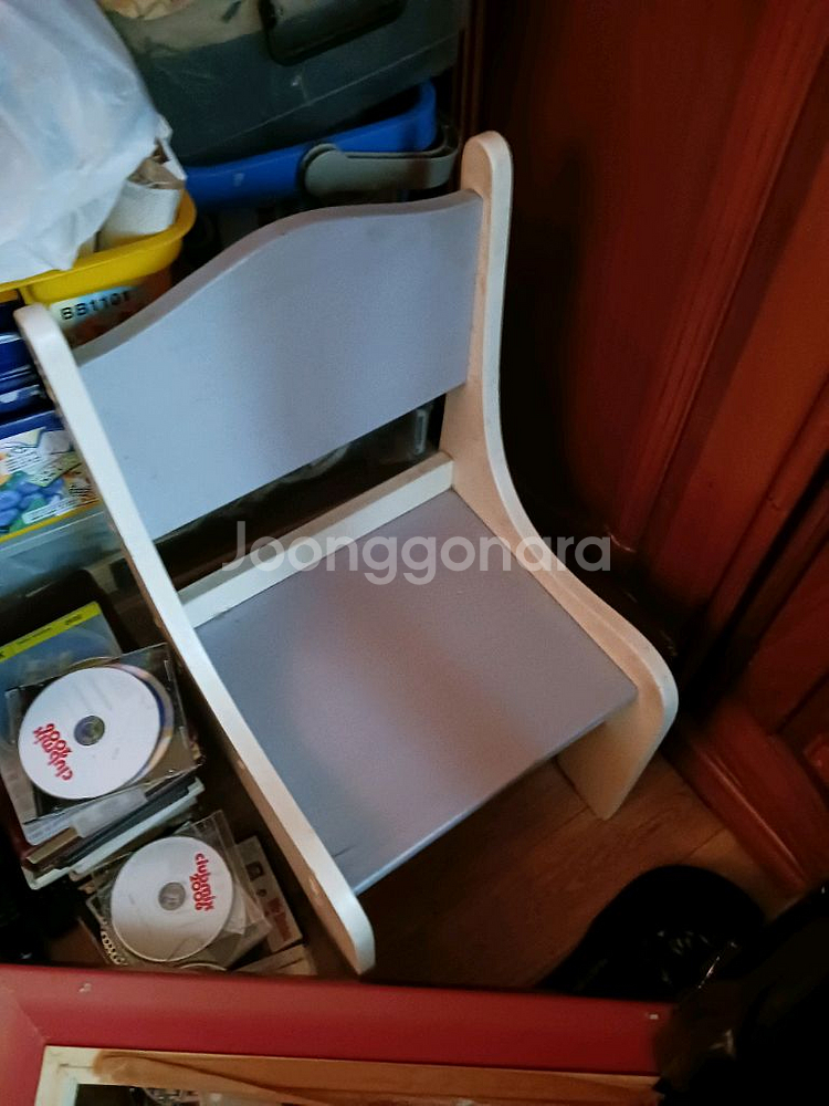 아이용 원목 책상 의자 세트 테이블과 의자2개--4