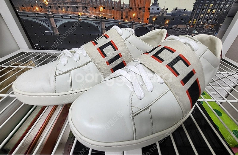 구찌 남성 스니커즈 270 로고 밴딩 에이스 남성스니커즈 SC10--0