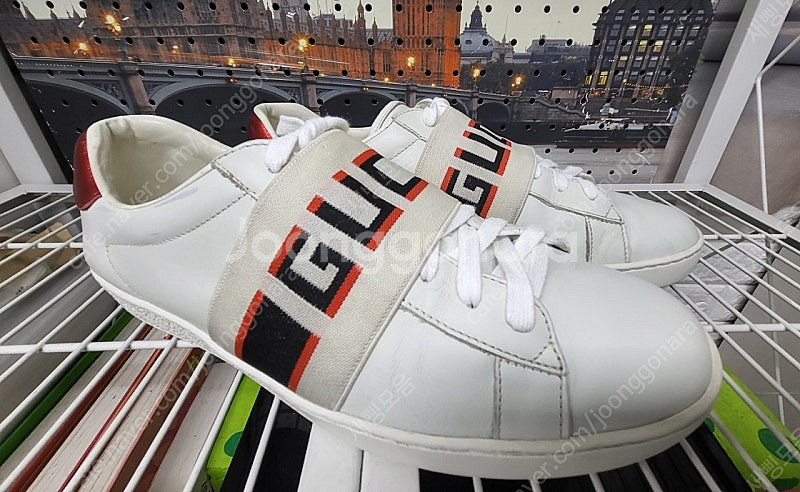 구찌 남성 스니커즈 270 로고 밴딩 에이스 남성스니커즈 SC10--2