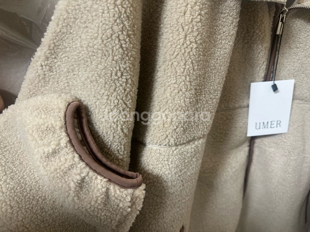 유메르 시그니처 플리스 집업 카멜--2