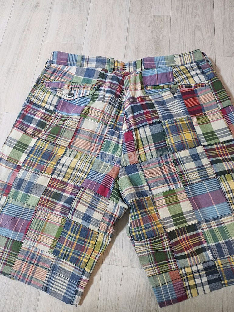 폴로 랄프로렌 인디아 마드라스 패치워크 반바지 32--1