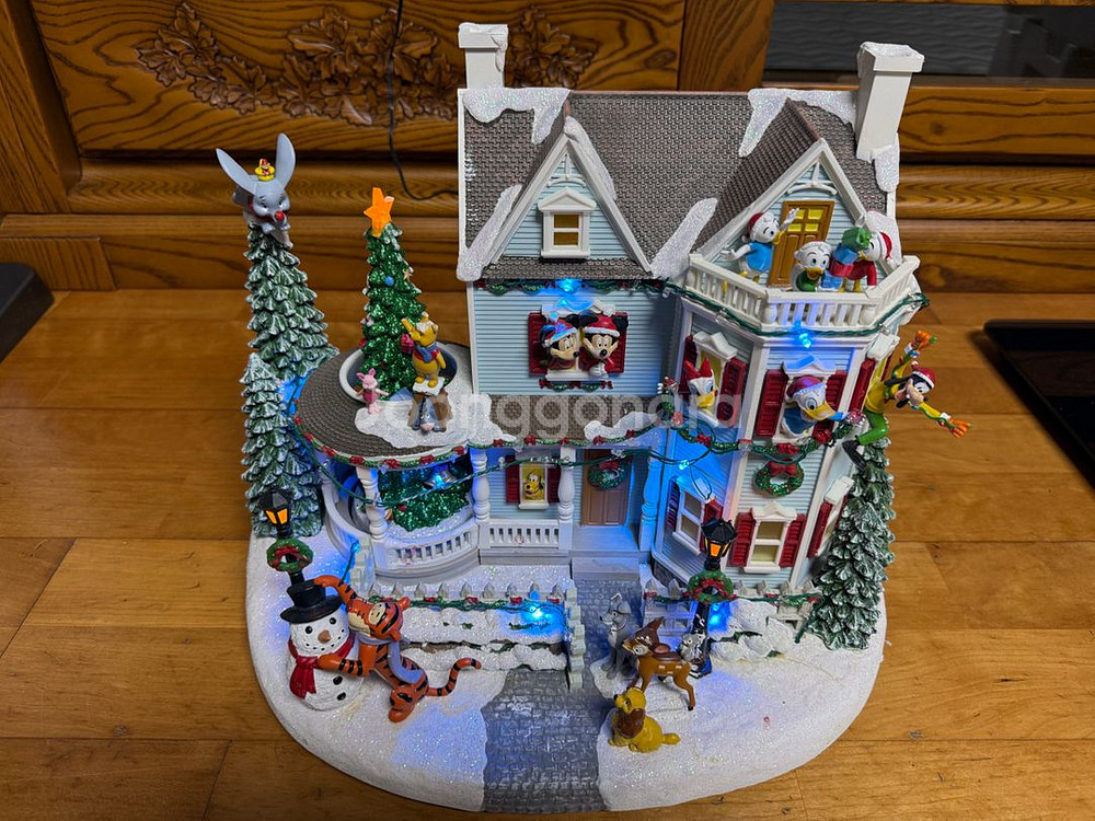 디즈니 크리스마스 하우스 오르골 장식--0