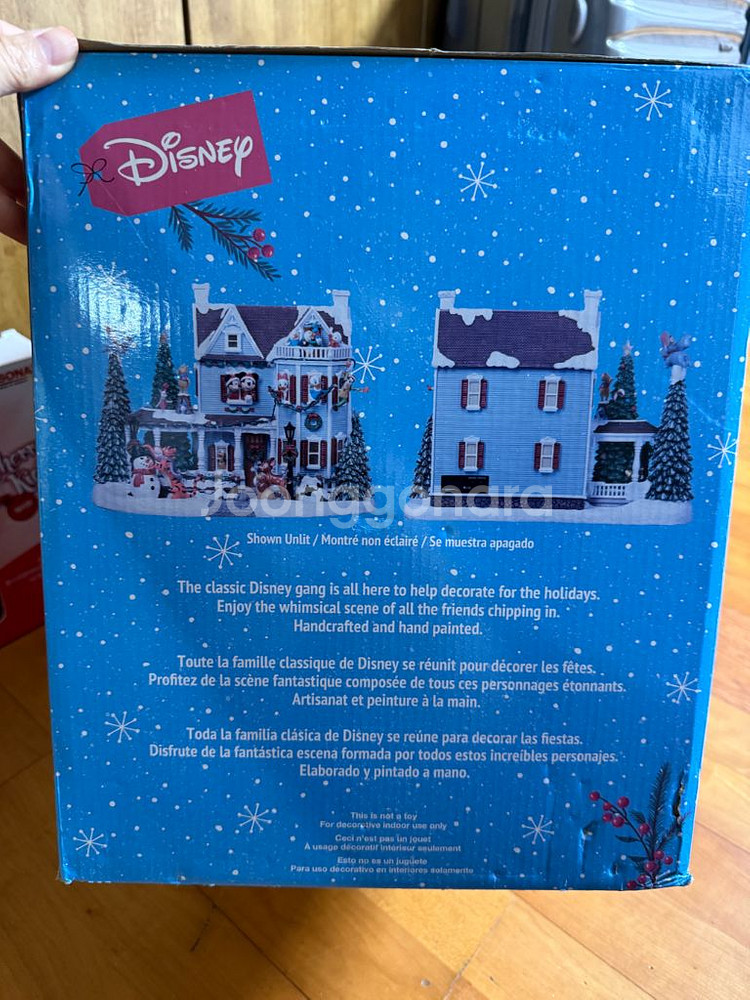 디즈니 크리스마스 하우스 오르골 장식--7