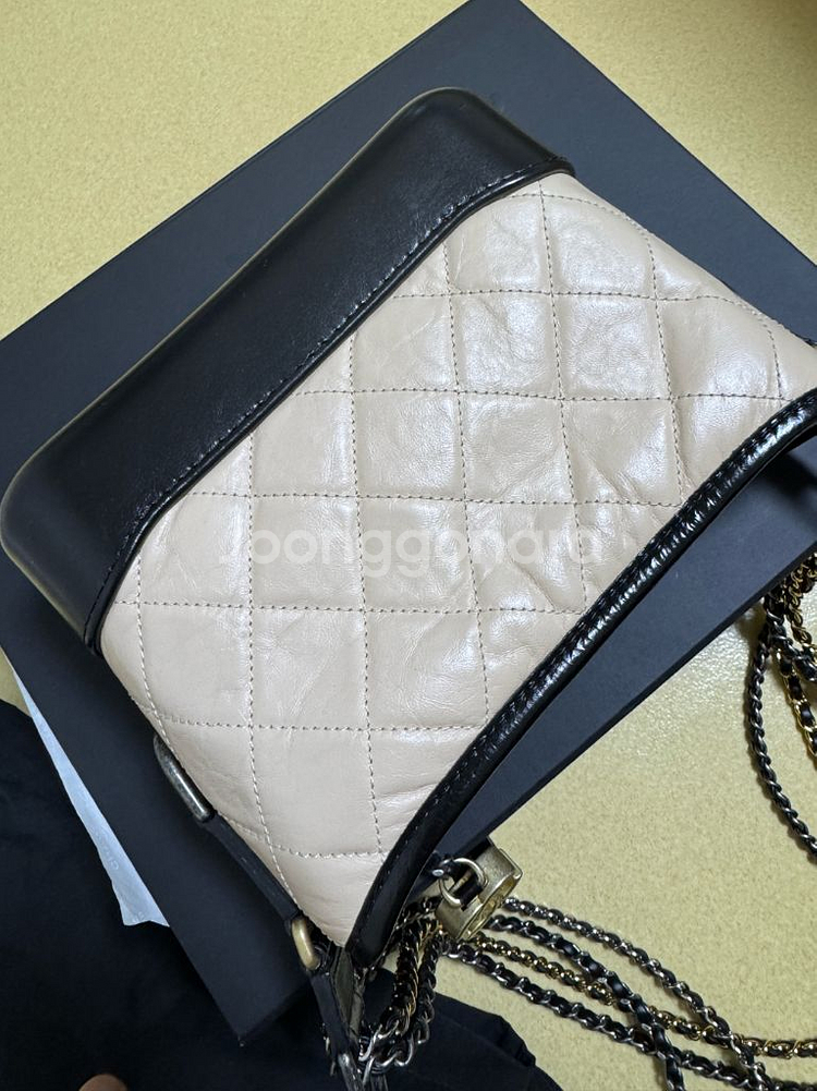 샤넬 가브리엘 호보 스몰 베이지--2