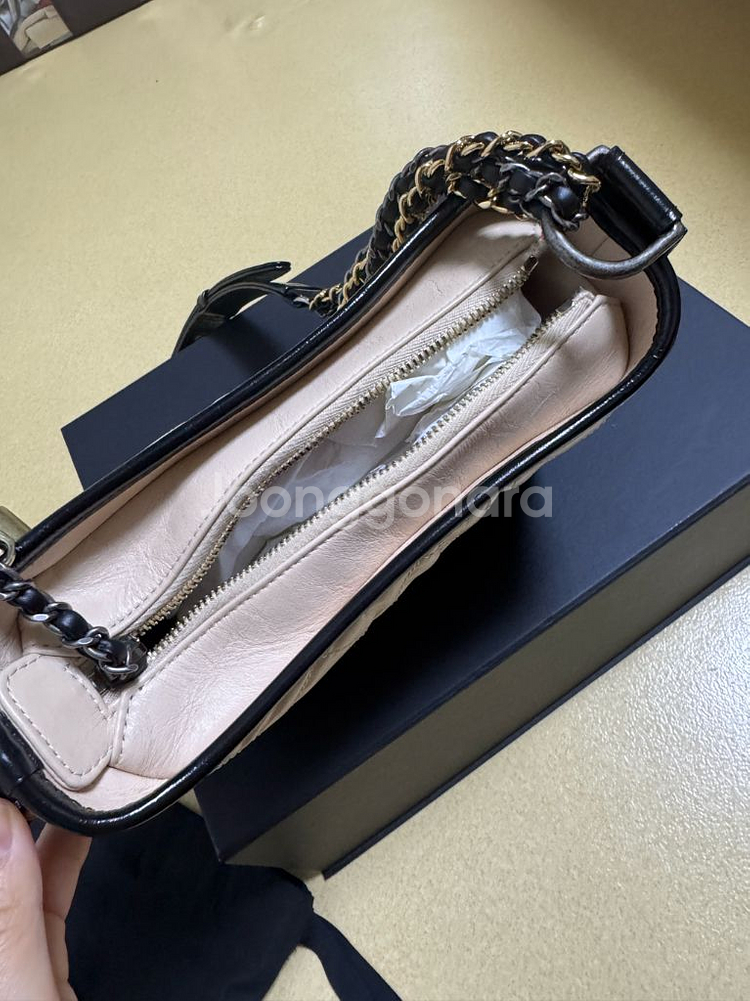 샤넬 가브리엘 호보 스몰 베이지--4