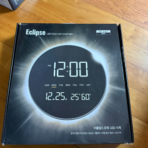 Eclipse LED 무드등 시계 새제품