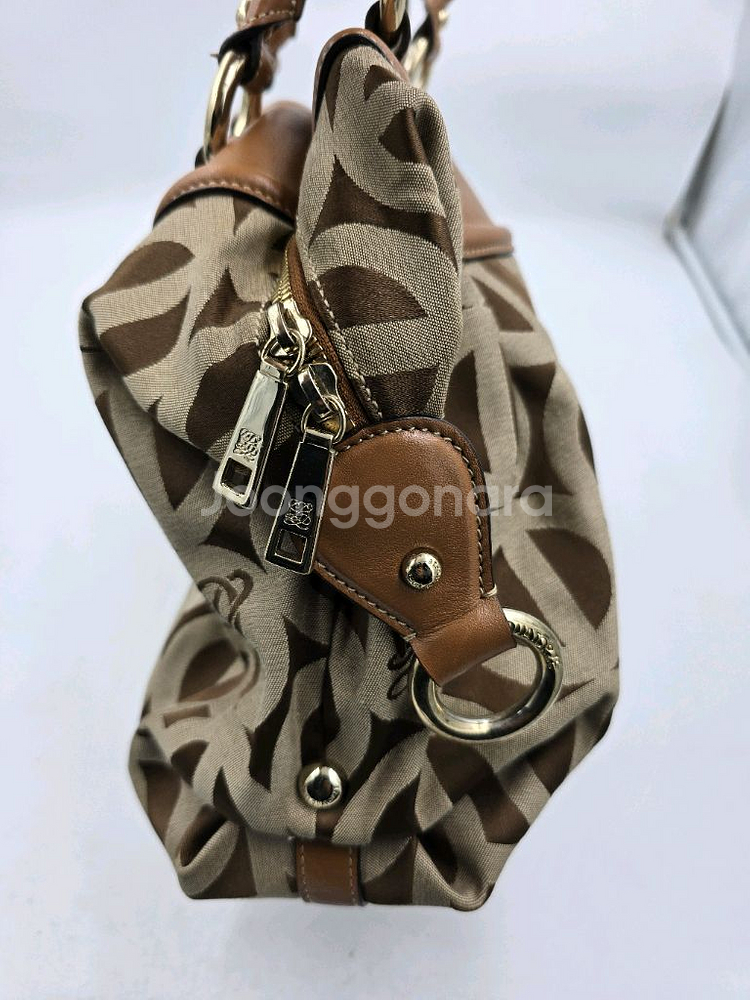 루이까또즈 모노그램 토트백 / 브라운베이지--5