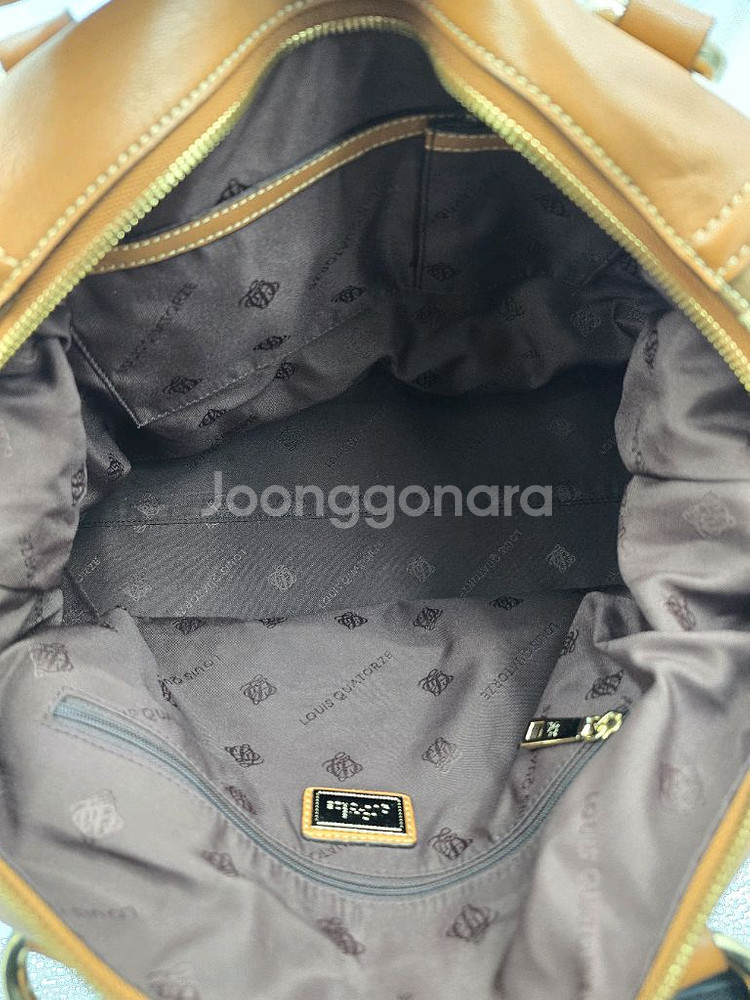 루이까또즈 모노그램 토트백 / 브라운베이지--6